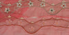 Sanskriti Vintage Sari Border Hand Beaded 1 YD Indian Trim Sewing Pink Zari Lace