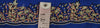 Vintage Sari Border Antique Hand Embroidered 1 YD Indian Trim Ribbon Blue Lace