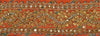 Vintage Sari Border Antique Hand Beaded Leheria 1 YD Trim Sewing Orange Lace