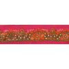 Sanskriti Vintage Sari Border Hand Beaded 1 YD Craft Trim Ribbon Pink Lace