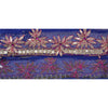 Sanskrit Vintage Sari Border Hand Beaded 1YD Indian Trim Sewing Blue Kundan Lace