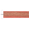 Sanskriti Vintage Sari Border Hand Embroidered 1 YD Trim Sewing Peach Craft Lace