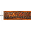 Sanskriti Vintage Sari Border Hand Beaded 1 YD Indian Trim Sewing Orange Lace