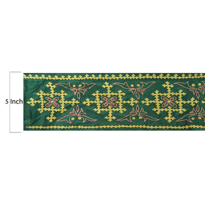 Sanskriti Vintage Sindhi Sari Border Hand Embroidered 1YD Trim Sewing Craft Lace