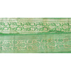 Sanskriti Vintage Sari Border Woven Brocade 1 YD Trim Craft Sewing Green Lace