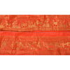 Sanskriti Vintage Sari Border Woven Brocade 1 YD Trim Craft Sewing Red Zari Lace