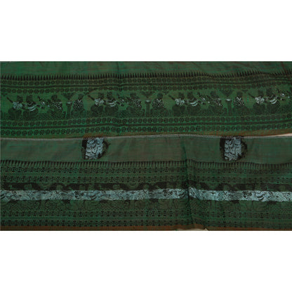 Sanskriti Vintage 1 Yard Saree Border Baluchari Trims Sewing Green Craft Lace