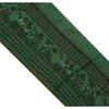 Sanskriti Vintage 1 Yard Saree Border Baluchari Trims Sewing Green Craft Lace