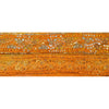 Sanskriti Vintage 6 YD Sari Border Hand Beaded Craft Trim Sewing Orange Lace