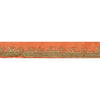 Sanskriti Vintage 1 YD Sari Border Hand Embroidered Craft Trim Ribbon Peach Lace