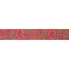 Sanskriti Vintage 1YD Sari Border Embroidered Indian Trim Ribbon Pink Craft Lace