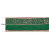 Sanskriti Vintage 1 YD Sari Border Embroidered Trim Sewing Craft Green Lace