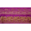 Sanskriti Vintage 1 YD Sari Border Antique Woven Indian Trim Sewing Purple Lace