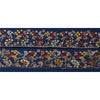 Sanskriti Vintage 1 YD Sari Border Antique Hand Beaded Trim Sewing Blue Lace