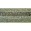 Sanskriti Vintage 2 YD Sari Border Antique Hand Beaded Craft Sewing Green Lace