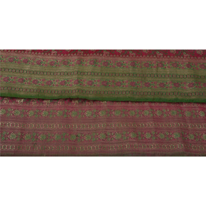 Sanskriti Vintage 1 YD Trim Sari Border Antique Woven Brocade Craft Sewing Lace