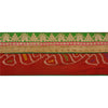 Sanskriti Vintage 1 YD Bandhani Sari Border Embroidered Sewing Craft Trim Lace