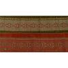 Sanskriti Vintage 1 Yd Trim Green Sari Border Satin Sil Brocade Craft Sewing Lace