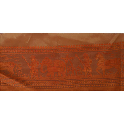 Sanskriti Vintage 1 Yard Saree Border Woven Baluchari Trim Sewing Golden Lace