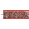 Sanskriti Vintage 1 YD Sari Border Woven Banarasi Trim Sewing Craft Red Lace