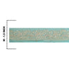 Sanskriti Vintage Sari Border Hand Beaded Craft 1 YD Sewing Sea Green Trims Lace