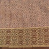 Sanskriti Vintage Brown Indian Sarees Pure Satin Silk Woven Sari Premium Fabric