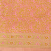 Sanskriti Vintage Sarees Peach Brocade/Banarasi ZariWoven Pure Satin Sari Fabric