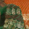 Sanskriti Vintage Sarees Pure Satin Silk Brocade/Banarasi Woven Sari 5yd Fabric