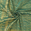 Sanskriti Vintage Indian Sarees Pure Silk Brocade/Banarasi Woven Sari 5yd Fabric