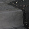 Sanskriti Vintage Black Long Dupatta/Stole Pure Chiffon Silk Hand Beaded Scarves