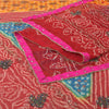 Sanskriti Vintage Long Dupatta/Stole Pure Georgette Bandhani Hand-Printed Hijab