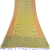 Sanskriti Vintage Long Dupatta Stole Cotton Silk Green Hand-Block Printed Shawl