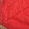 Sanskriti Vintage Red Dupatta Long Stole Pure Silk Hand Beaded Premium Wrap Veil