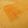 Sanskriti Vintage Long Dupatta Saffron Bandhani Pure Cotton Printed Stole Veil