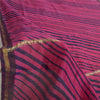 Sanskriti Vintage Long Dupatta Stole Pink Leheria Print Pure Chanderi Veil Hijab