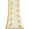 Sanskriti Vintage Long Ivory Dupatta Cotton Stole Kota Bird Embrodered Scarves