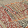 Sanskriti Vintage Long Ivory Dupatta Pure Chanderi Cotton Veil HandBlock Printed