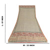 Sanskriti Vintage Long Ivory Dupatta Pure Chanderi Cotton Veil HandBlock Printed