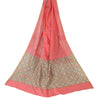 Sanskriti Vintage Long Pink Dupatta Pure Cotton Print/Solid Scarves Stole Veil