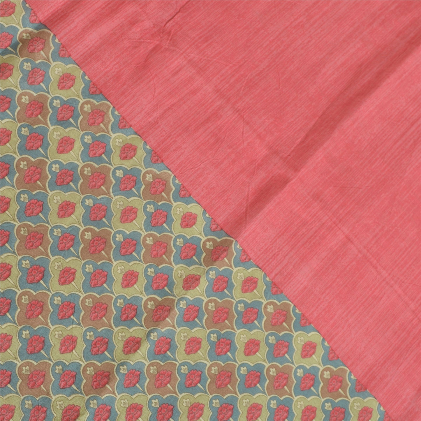 Sanskriti Vintage Long Pink Dupatta Pure Cotton Print/Solid Scarves Stole Veil