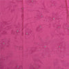 Sanskriti Vintage Long Pink Dupatta Pure Georgette Sequins Hand Beads Veil Stole