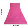 Sanskriti Vintage Long Pink Dupatta Pure Georgette Sequins Hand Beads Veil Stole