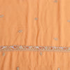 Sanskriti Vintage Long Orange Dupatta Hand Beaded Zardozi Georgette Stole Veil