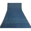 Sanskriti Vintage Long Blue Dupatta Bagru Hand Block Printed Pure Cotton Stole