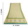 Sanskriti Vintage Long Dupatta Pure Cotton Ivory Hand Block Zari Border Stole