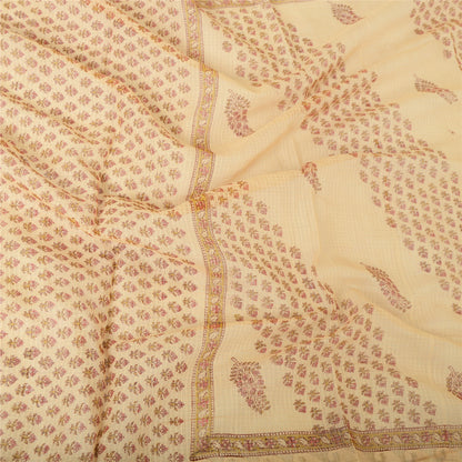 Sanskriti Vintage Long Dupatta Pure Cotton Kota Doria Hand Block Printed Stole