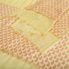 Sanskriti Vintage Long Dupatta Pale Yellow Pure Cotton Printed Zari Woven Stole