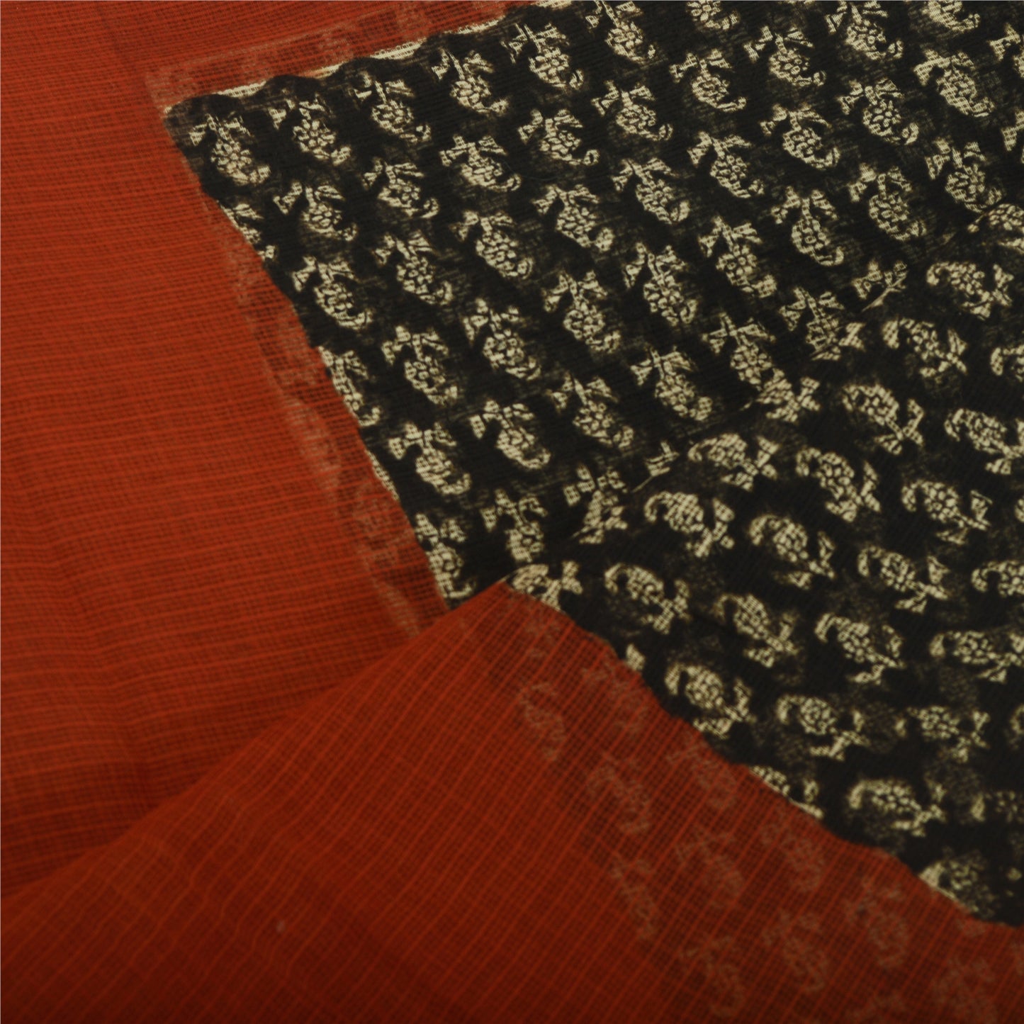 Sanskriti Vintage Long Dupatta Pure Cotton Kota Woven Hand Block Printed Scarves