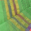 Sanskriti Vintage Long Dupatta/Stole Green Artificial Silk Hand Block Printed