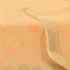 Sanskriti Vintage Long Dupatta/Stole Pure Cotton Orange Embordered Scarf Veil